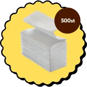 Pappershandukar 500st